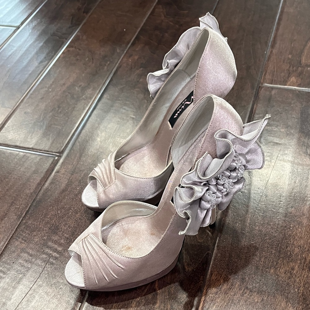 These Nina platform stilettos are the perfect accessory for your date night.